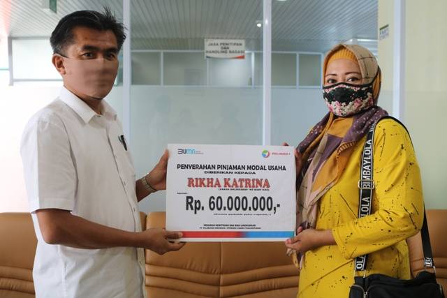 Pelindo 1 Tanjungpinang Salurkan Pinjaman Modal Usaha untuk Pelaku UMKM Total Rp 275 Juta