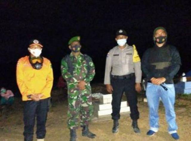 Jenazah Pasien Covid 19 Dimakamkan Malam Hari, Polsek Kualuh Hulu Kawal TPU Kristen Kanopan Ulu