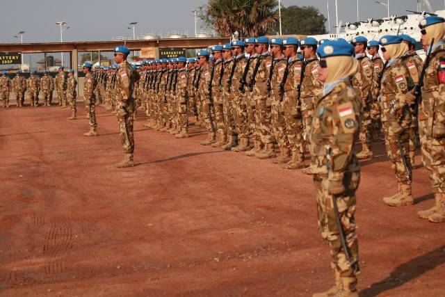 850 Prajurit Satgas Konga XXXIX-B RDB Terima Penghargaan dari PBB