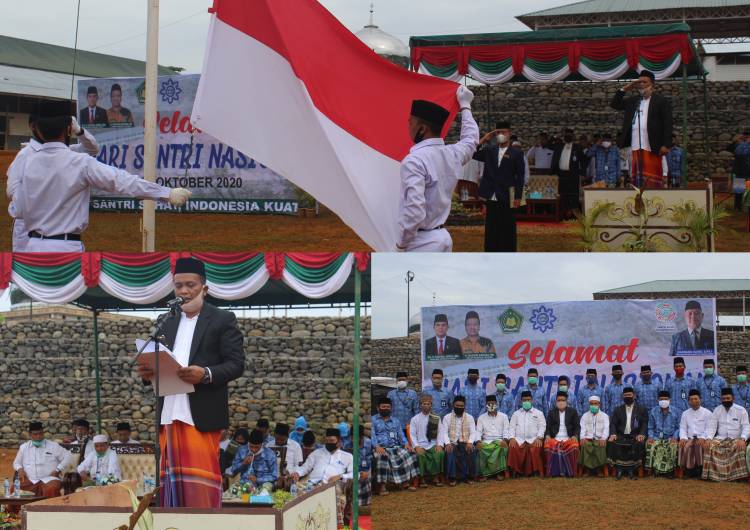 Ponpes Ar-Raudhatul Hasanah 2 Gelar Upacara Peringatan Hari Santri Nasional