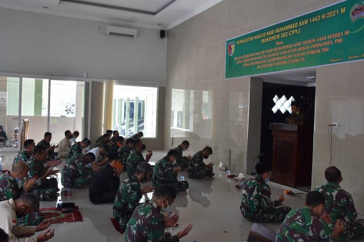 Korem 082/CPYJ Peringati Maulid Nabi Muhammad