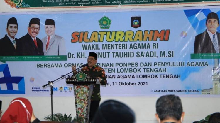 Wamenag Ajak Tokoh Agama Edukasi Masyarakat tentang Moderasi Beragama