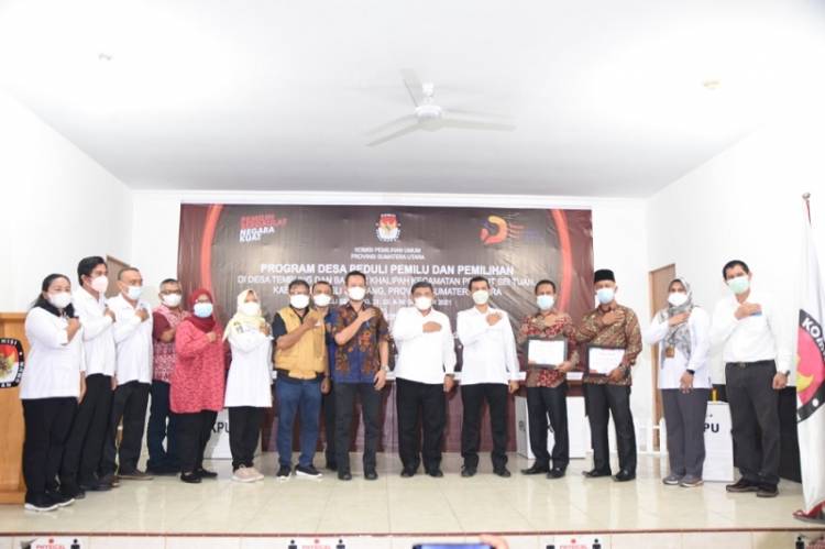 KPU RI Buka Pelatihan Kader Desa dalam Program Desa Peduli Pemilu dan Pemilihan, Digelar di Kantor Desa Tembung
