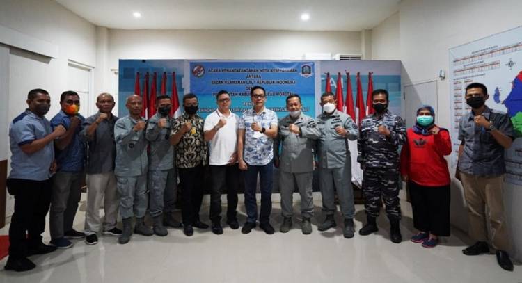 Amankan Perbatasan Perairan Filipina, Bakamla RI Jalin Kerjasama dengan Pemkab Pulau Morotai