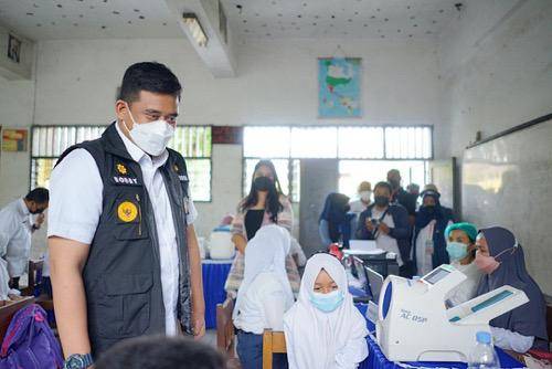 Wali Kota Medan Pastikan Percepatan Vaksinasi Bagi Pelajar Capai Target