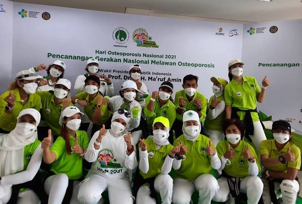 Wapres Ma'ruf Amin Canangkan Gerakan Nasional Melawan Osteoporosis Bersama Perwatusi
