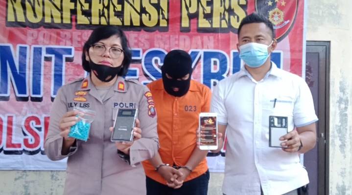 Polsek Medan Baru Bongkar Penyelundupan Sabu dan Inex di Kelurahan Sei Agul