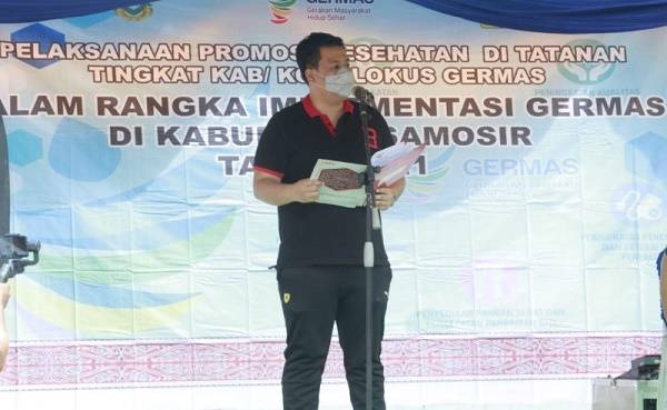 Bupati Samosir Buka Kegiatan Promosi Pembudayaan Germas sebagai Lokus 2021