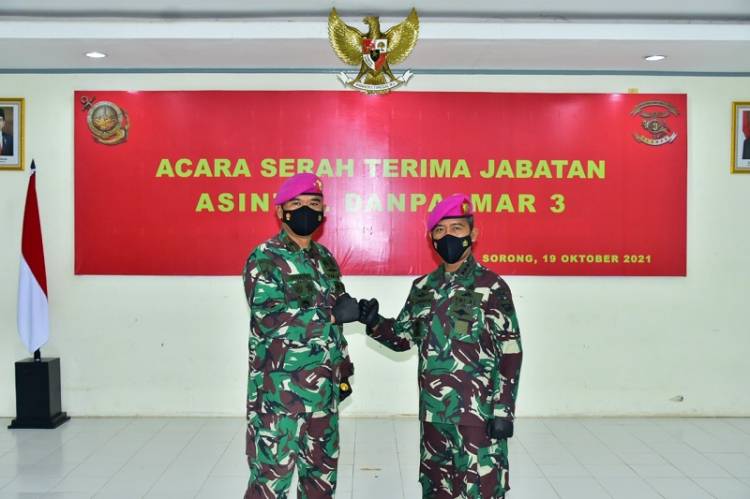 Kolonel Marinir Rivelson Saragih Resmi Jabat Asisten Intelijen Danpasmar 3