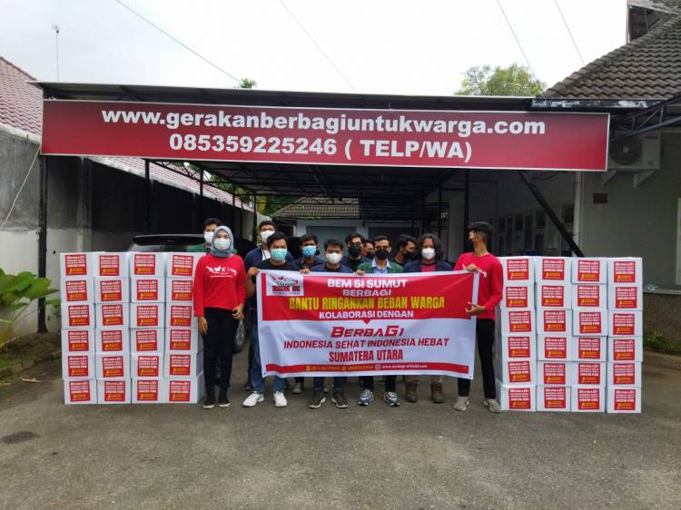 Badan Eksekutif Mahasiswa Gelar Aksi Berbagi untuk Warga 