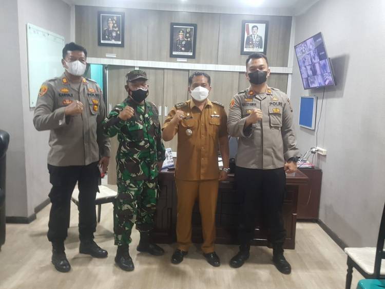 Selalu Bersinergi, Danramil Percut Sei Tuan dan Camat Percut Sei Tuan Berkunjung ke Polsek Percut Sei Tuan