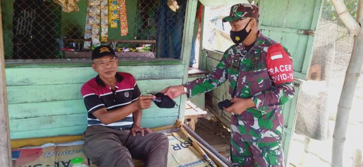  TNI di Kecamatan Pucuk Putus Pandemi Melalui Kesadaran Masyarakat