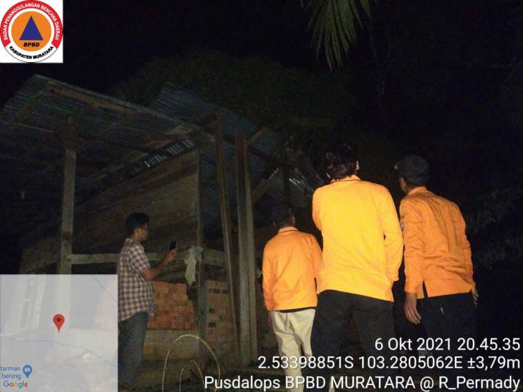 Sebanyak 57 Rumah Warga Musi Rawas Utara Rusak Akibat Cuaca Ekstem