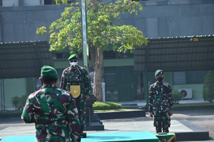 164 Perwira Kodam Brawijaya Naik Pangkat