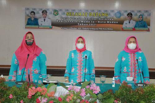  TP PKK Kota Medan Gelar Seminar Pencegahan dan Penyalahgunaan Narkoba Bagi Generasi Muda