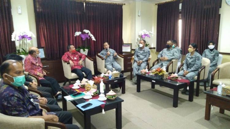 Jelang Kukuhkan Rapala, Dirkerma Bakamla RI Temui Bupati Karangasem