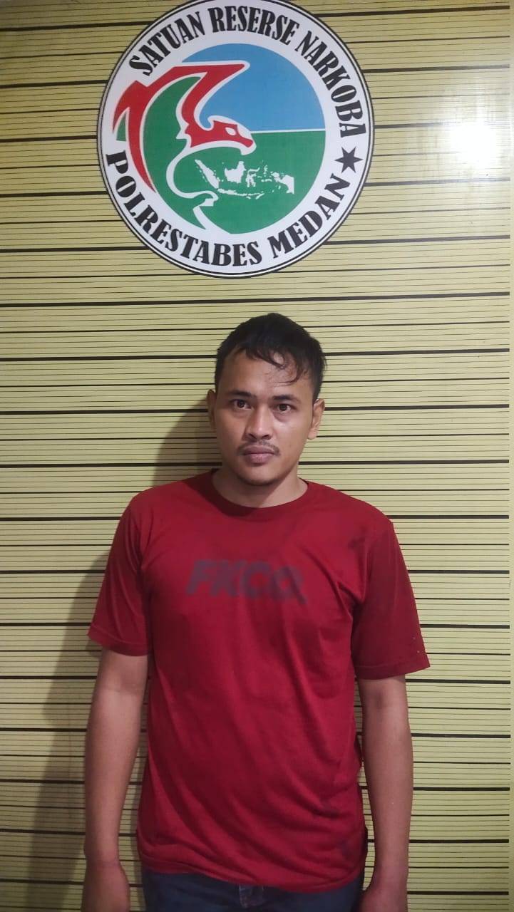 Gerebek Narkoba di Desa Marindal II Patumbak, Seorang Pengedar Sabu Ditangkap 