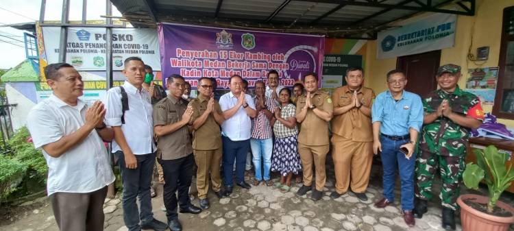 Walikota dan KADIN Medan Serahkan 15 Ekor Kambing dalam Peringatan Deepavali