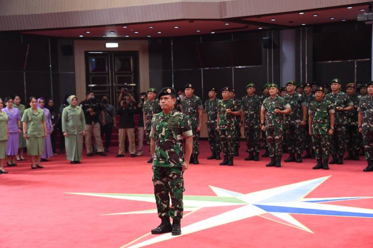 Panglima TNI Pimpin Upacara Korps Kenaikan Pangkat 49 Perwira Tinggi TNI
