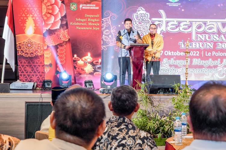 Hadiri Perayaan Deepavali, Walikota Medan : Dibutuhkan Kolaborasi dan Dukungan Seluruh Masyarakat Bangun Medan