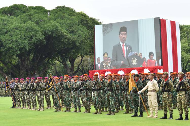  Presiden Minta TNI-Polri Bersinergi Sukseskan Agenda Nasional