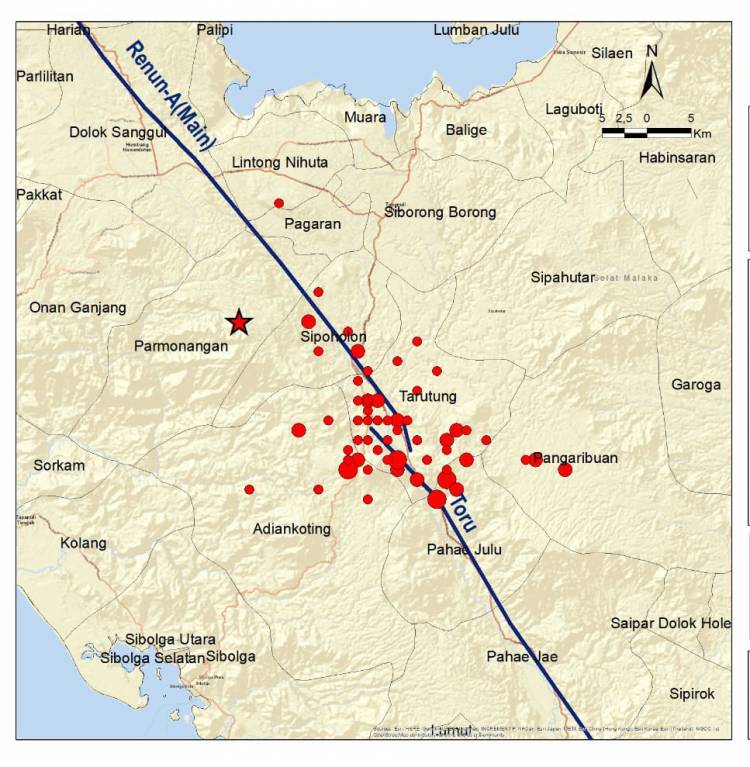  BMKG Mencatat Gempa Bumi Taput Berlangsung Hingga 79 Kejadian