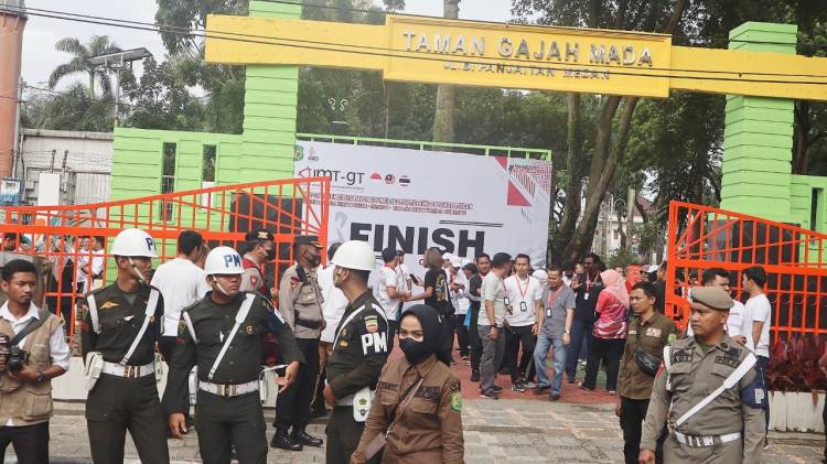  Polrestabes Medan Kawal Pertemuan IMT-GT, Agenda Penanaman Pohon di Taman Gajah Mada