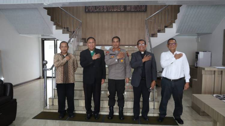 Polrestabes Medan Terima Kunjungan Panitia Konven Pendeta dan Persidangan Sinode GPIB 2023
