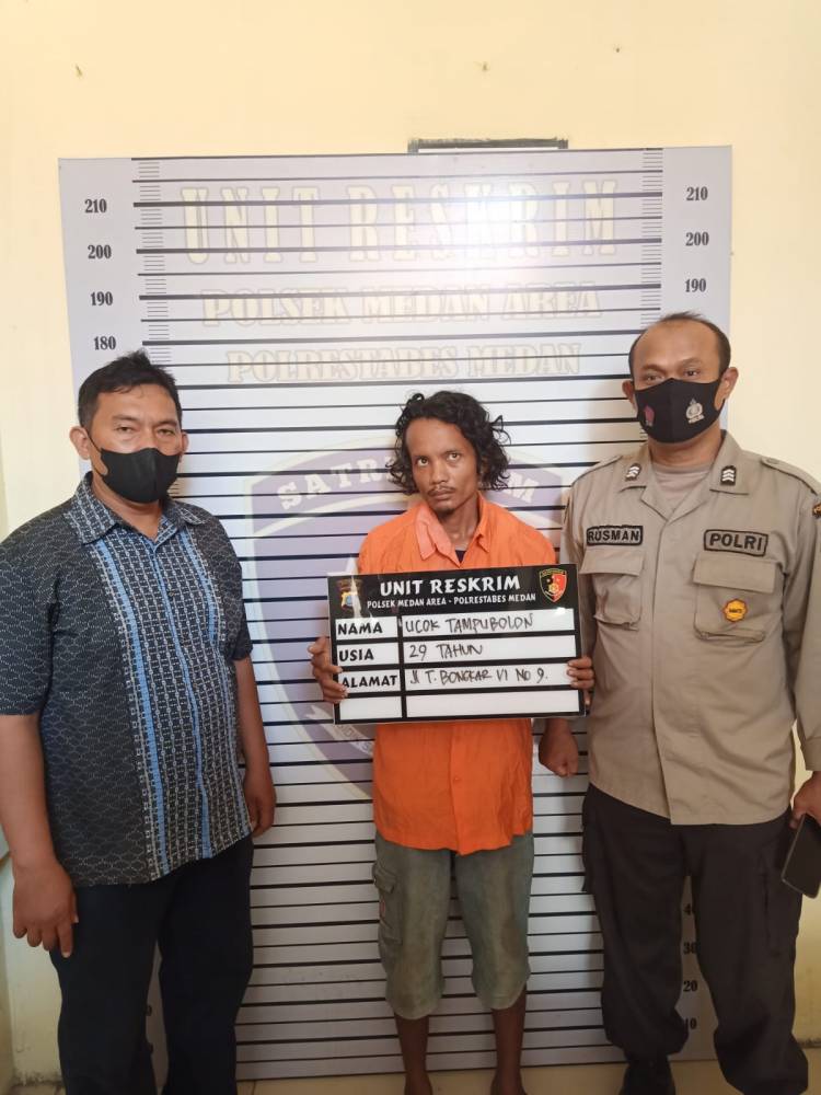 Polsek Medan Area Sergap Pencuri Pintu Gardu PLN