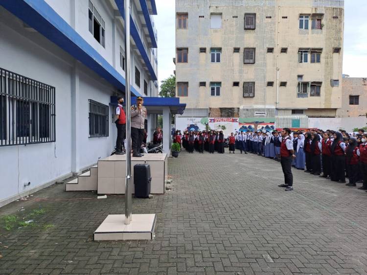 Antisipasi Tawuran dan Geng Motor, Polsek Medan Timur Go To School