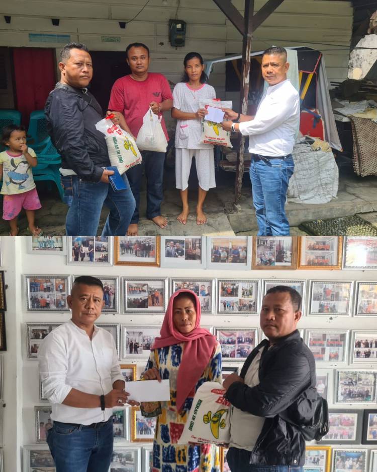  Isteri Anggota Keguguran, Ketua Pewarta Jenguk dan Berikan Santunan