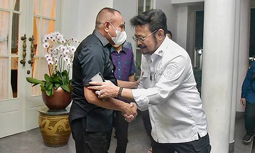 Bertemu Mentan, Gubernur Sumut Sampaikan Upaya Peningkatkan Ketahanan Pangan Sumut