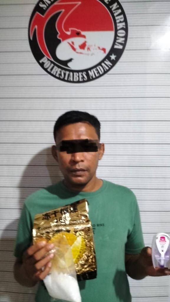 Satuan Narkoba Polrestabes Medan Tangkap Bandar Narkoba di Jalan Karya Jaya, 10 kilogram Sabu Disita