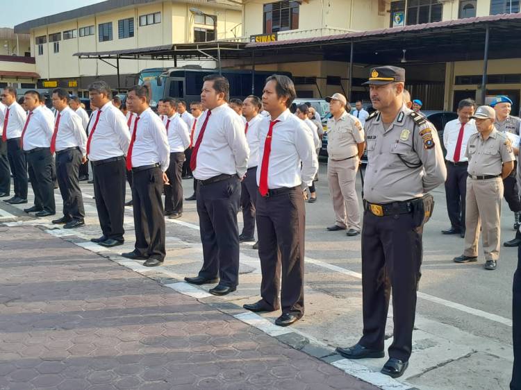 Kawal Pemilu dan Pilkada 2024, Polrestabes Medan Laksanakan Operasi Mantap Brata