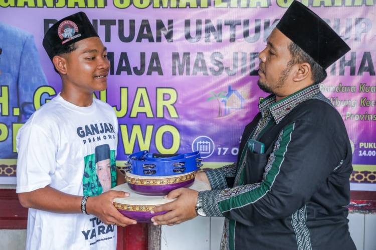 Cara Ustaz Sahabat Ganjar Makmurkan Mesjid, Tingkatkan Seni Nasyid Remaja di Deli Serdang