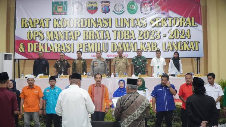 Deklarasi Damai, Plt Bupati Langkat Harapkan Pemilu Berjalan Lancar
