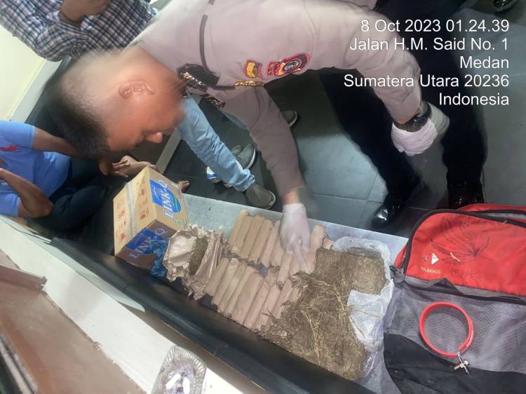 Tim Patroli Perintis Presisi Polrestabes Medan Temukan 23 Bungkus Ganja Tak Bertuan di Deli Tua