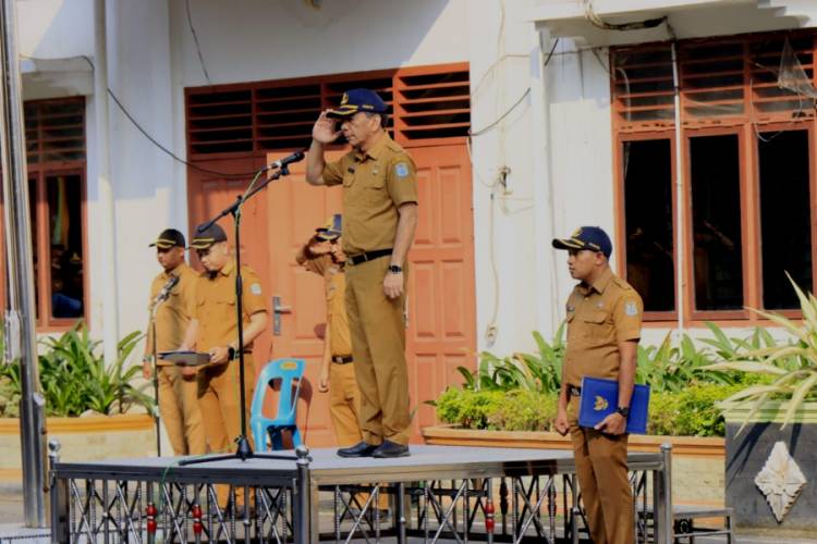 Setdako Binjai Pimpin Apel Gabungan
