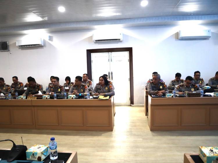 Polrestabes Medan Rapat Evaluasi Gangguan Kamtibmas Selama September 2023