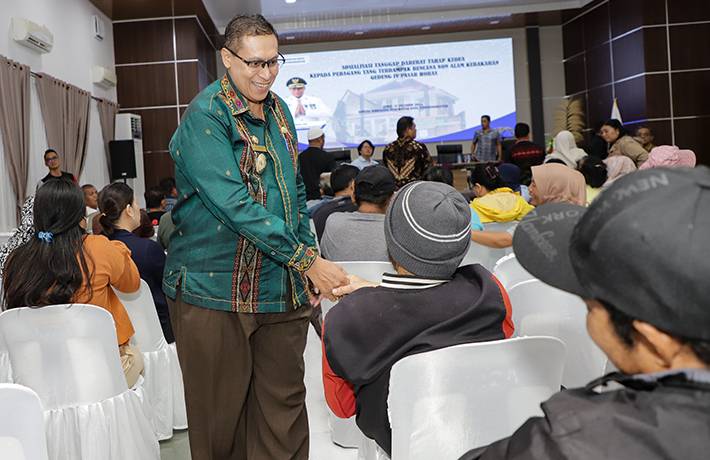 Pjs Walikota Pematangsiantar Silaturahmi dan Sosialisasi ke Pedagang Korban Kebakaran Pasar Horas