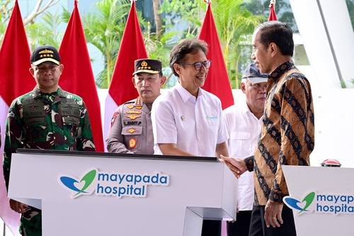 Panglima TNI Dampingi Presiden RI Resmikan RS Mayapada di IKN
