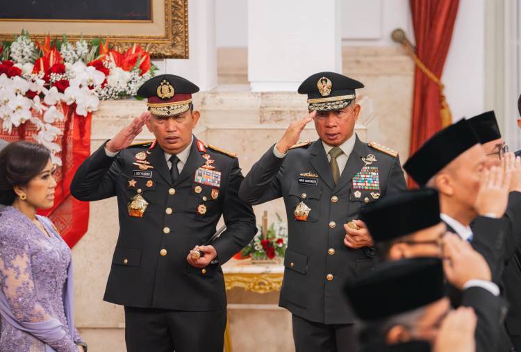 Panglima TNI Hadiri Pelantikan Menteri dan Wakil Menteri Kabinet Merah Putih