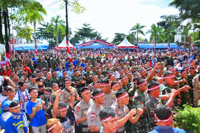 Peringati Apel Nusantara Bersatu, Arus Lantas di Lapangan Benteng Dialihkan
