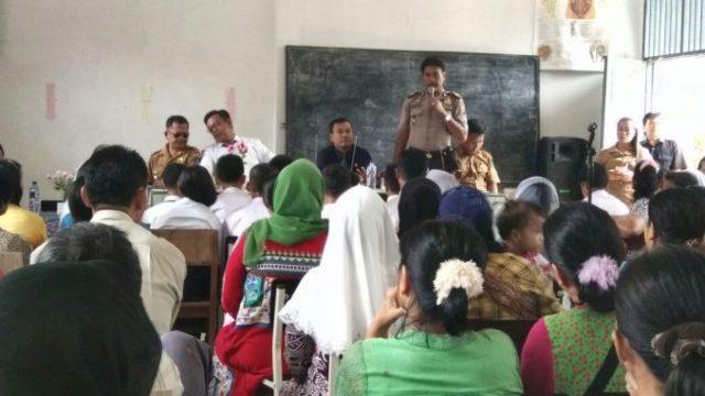 Sosialisasi Penyalahgunaan Lem Kambing dan Narkoba Digelar di SMP N 7 Sibolga