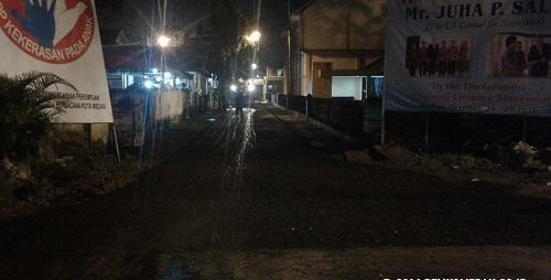 Jalan Stadion Teladan Diaspal