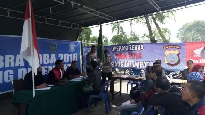 Pengendara Yang Terjaring Operasi Zebra 2016, Sidang di Tempat