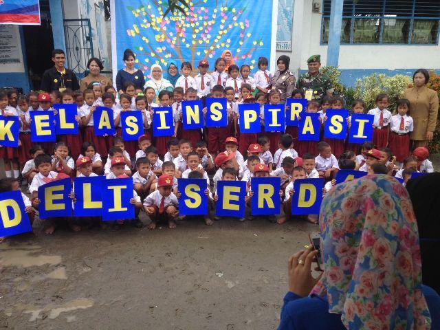 Personil Polres Deli Serdang Jadi Relawan Kelas Inspirasi