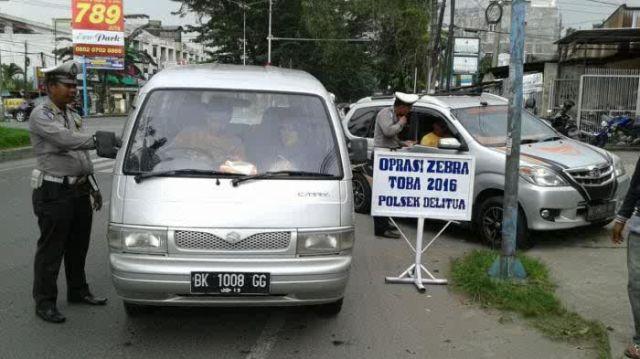 Dua Hari Operasi Zebra Toba 2016, Sudah 315 Surat Tilang Dikeluarkan Polisi
