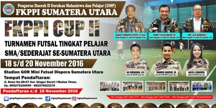Peringati HUT FKPPI ke 38, GMP Adakan Turnamen Futsal Cup 2016