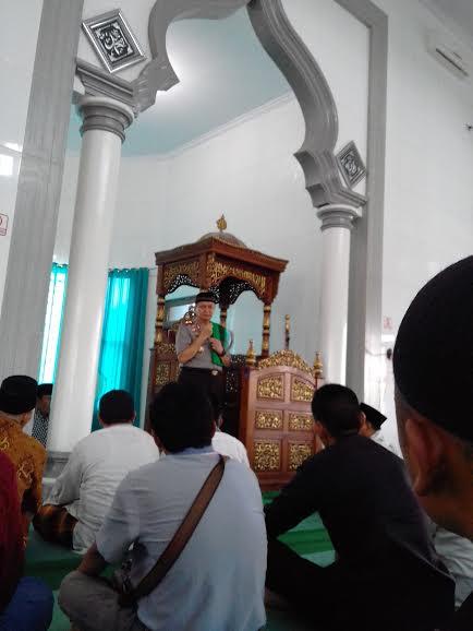 Kapoldasu Sampaikan Pesan Kamtibmas di Masjid Jami Pakam